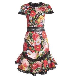 Alice+olivia flower dress